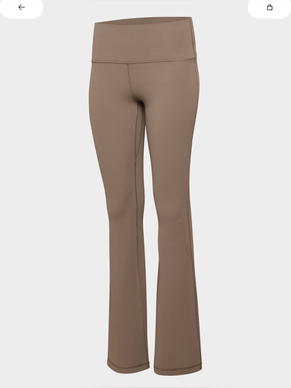 Cola Taupe Flared Leggings Butter Aritzia
